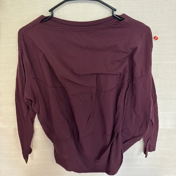 Lululemon Athletica Deep Maroon Blouse - Picture 2 of 2